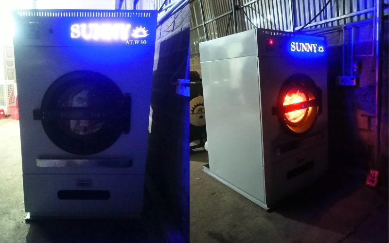Máy sấy CN 50kg 3 pha- điện giao đến Thạch Thành, Thanh Hoá