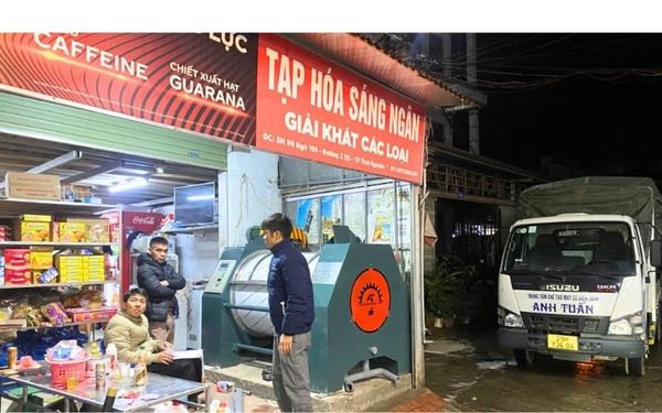 Máy giặt công nghiệp 50kg đến Tân Thịnh, Thái Nguyên
