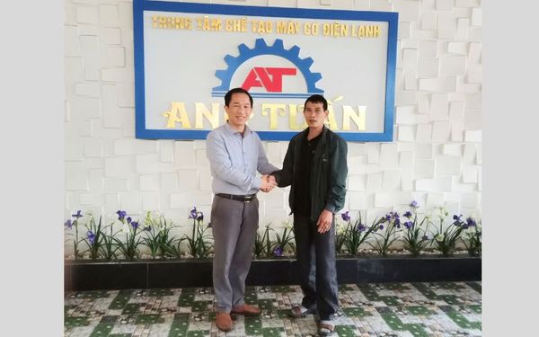 Máy giặt công nghiệp 50kg giao tại Mộc Châu, Sơn La