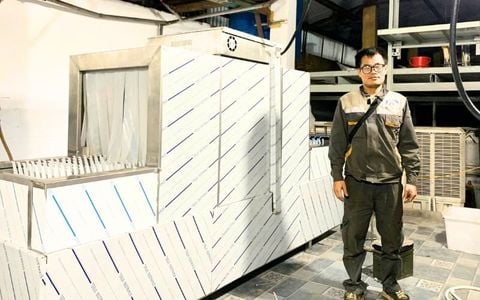 Máy rửa bát băng truyền giao tới Gia Lâm, Hà Nội