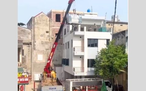 Máy giặt CN 50kg chân mềm giao đến Tân Quang, Tuyên Quang