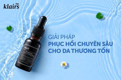 REVIEW SERUM KLAIRS MIDNIGHT PHỤC HỒI DA TỔN THƯƠNG CÓ TỐT KHÔNG?