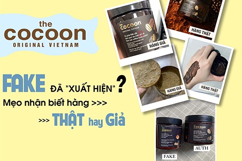 CÁCH PHÂN BIỆT THẬT GIẢ TẨY TẾ BÀO CHẾT CÀ PHÊ COCOON