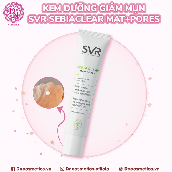 Kem dưỡng SVR Sebiaclear Mat + Pores