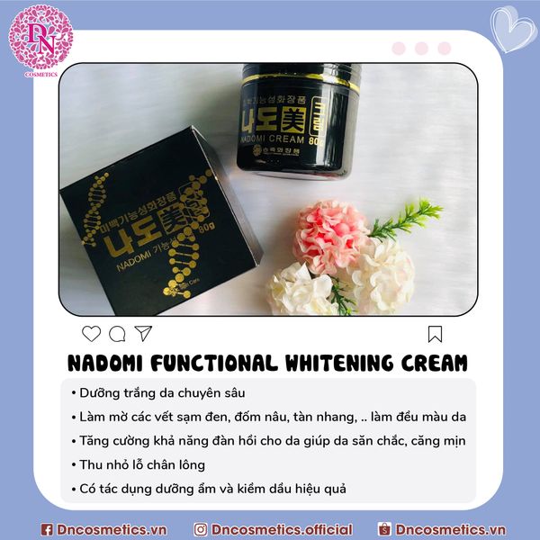 Kem Dưỡng Trắng Da Nadomi Functional Whitening Cream Hàn Quốc