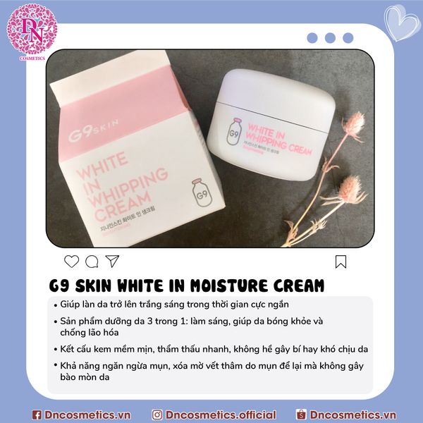 Kem Dưỡng Trắng Da G9 Skin White In Cream Hàn Quốc