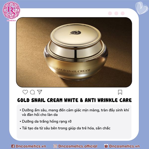 Kem Dưỡng Trắng Da Và Chống Lão Hoá Gold Snail Cream Hàn Quốc