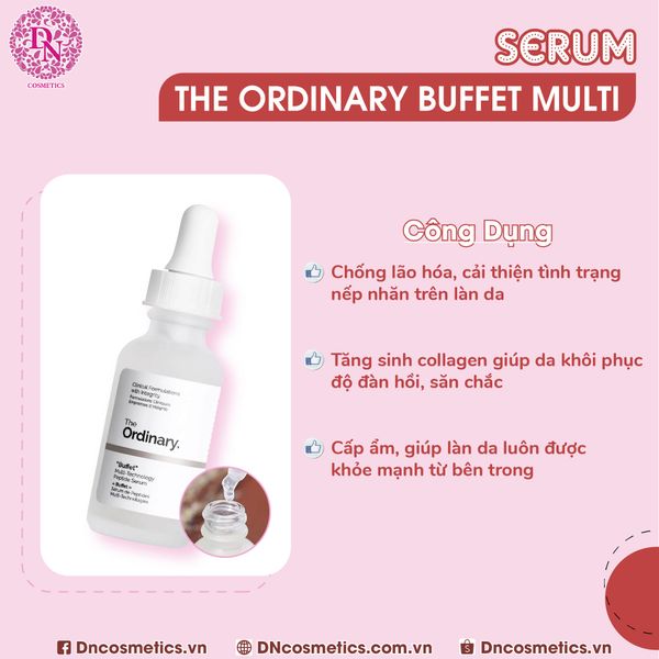 Cung Cấp Dưỡng Chất Cho Da Với Tinh Chất Chống Lão Hoá The Ordinary Buffet Serum