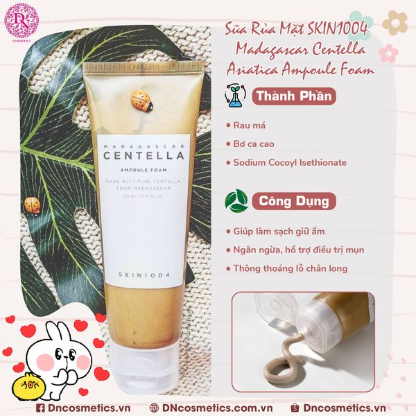 Sữa Rửa Mặt Rau Má Skin1004 Centella Ampoule Foam