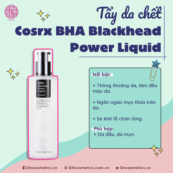 Tẩy Tế Bào Chết Hóa Học Cosrx Bha Blackhead Power Liquid