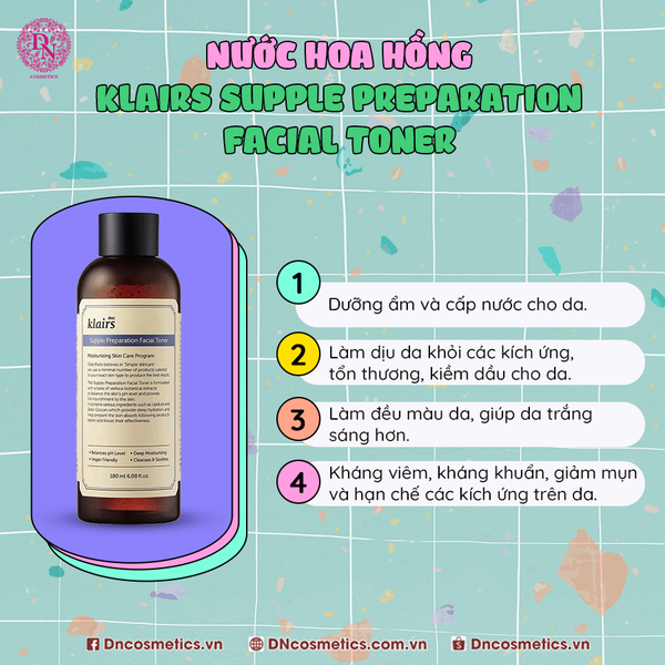 Nước Hoa Hồng Có Mùi Klairs Supple Preparation Facial Toner