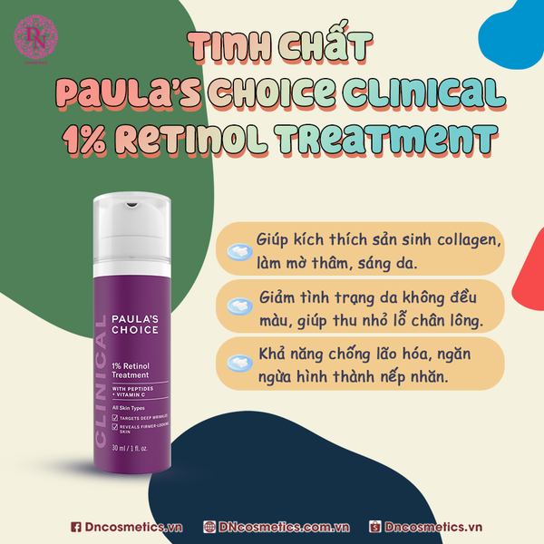 Serum Tinh Chất Điều Trị Độc Đáo Paula's Choice 1% Retinol - Clinical 1% Retinol Treatment