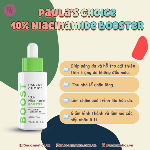 Serum Tinh Chất Thu Nhỏ Lỗ Chân Lông Paula's Choice Chứa 10% Niacinamide - 10% Niacinamide Booster