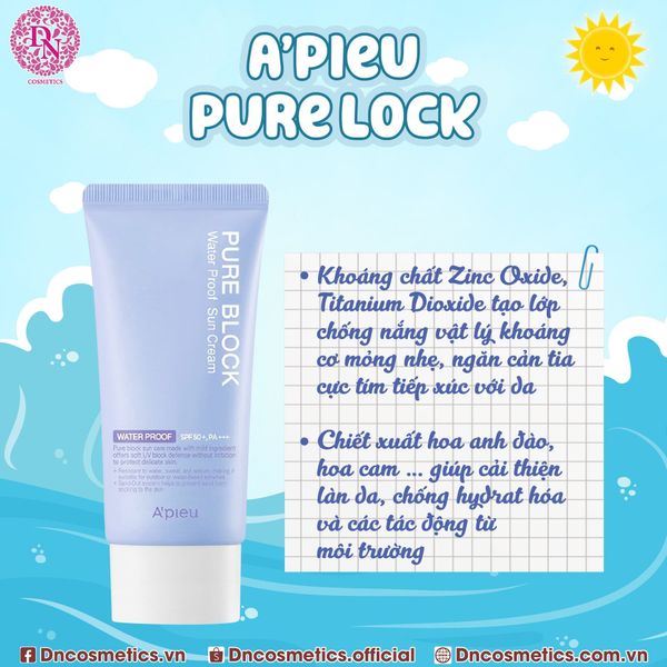 Apieu Pure Block Daily Sun Cream Waterproof