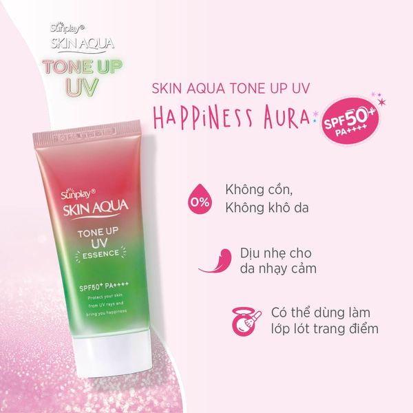 Sunplay Skin Aqua Tone Up UV Essence Happiness