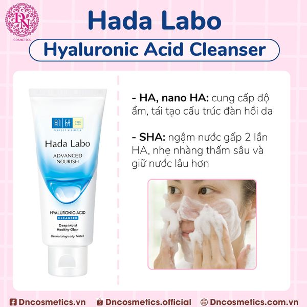 Sữa rửa mặt Hada Labo Hyaluronic Acid Cleanser