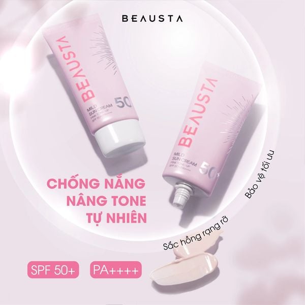 Kem chống nắng nâng tone Beausta