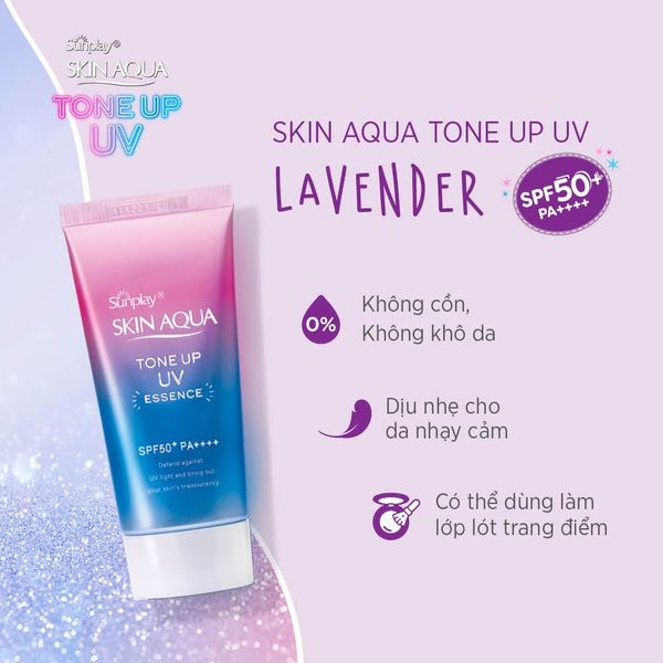 Skin Aqua Tone Up UV Essence Lavender