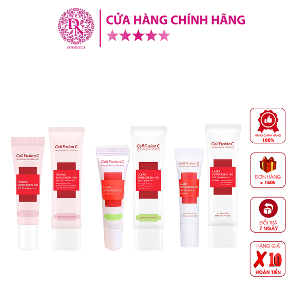 KEM CHỐNG NẮNG CELL FUSION C - DN Cosmetics | 1 Mỹ Phẩm chính hãng chất lượng số 1 Đà Nẵng