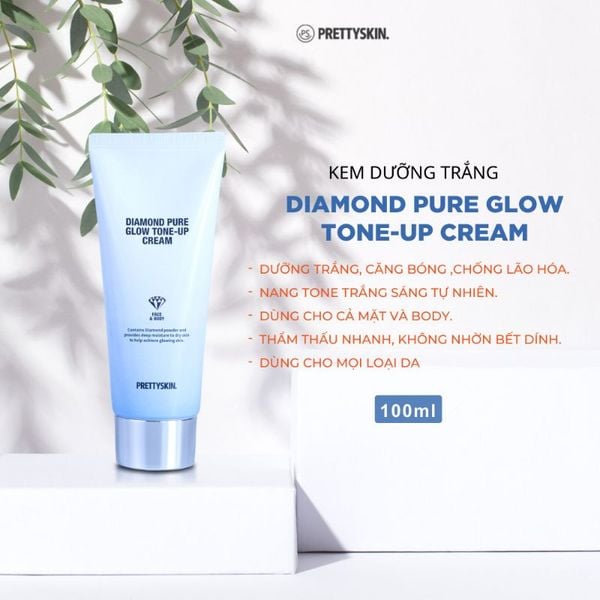 Pretty Skin Diamond Pure Glow Tone Up Cream 100ml