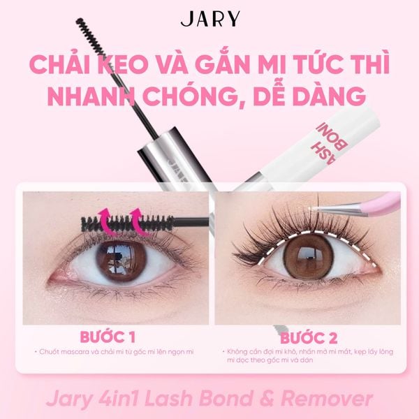 KEO DÁN MI 2 ĐẦU 4 TRONG 1 JARY 4IN1 LASH BOND & REMOVER 4G