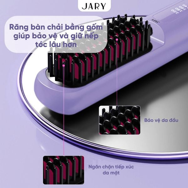 Lược điện chải tóc không dây ion âm Jary Ion Electric Hair Comb