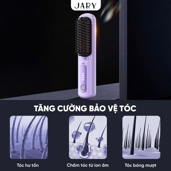 Lược điện chải tóc không dây ion âm Jary Ion Electric Hair Comb