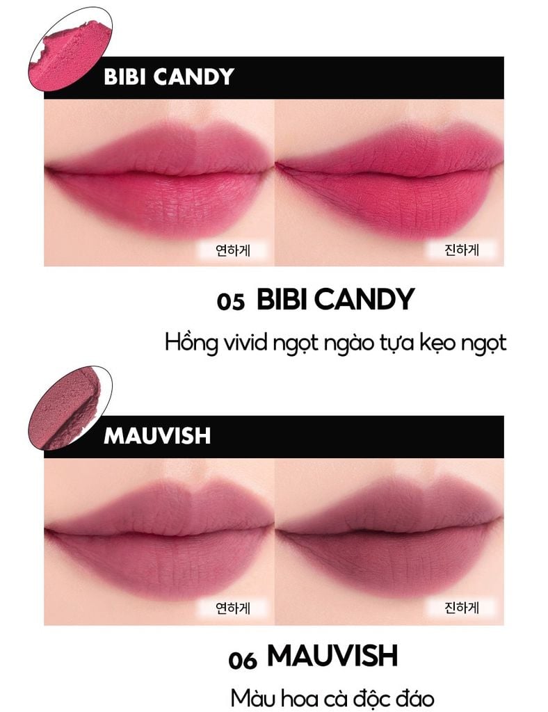 Son kem lì Romand Blur Fudge Tint