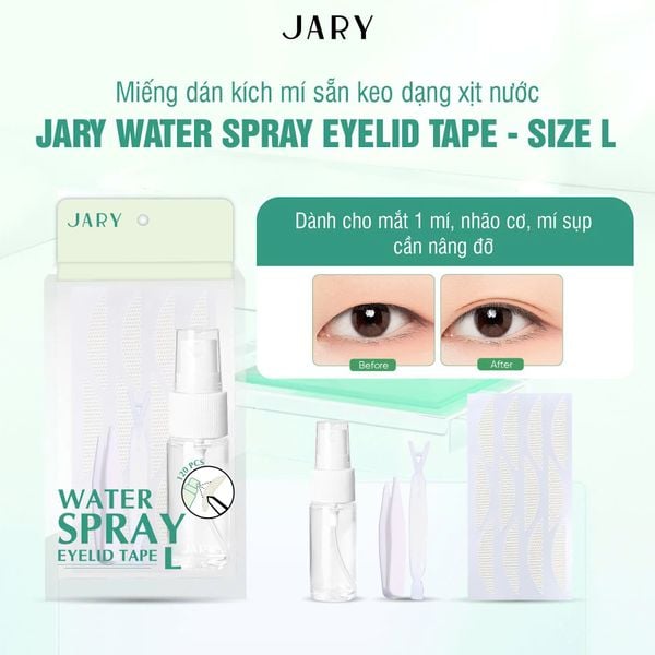 Miếng dán mí lưới Jary Water Spray Eyelid Tape