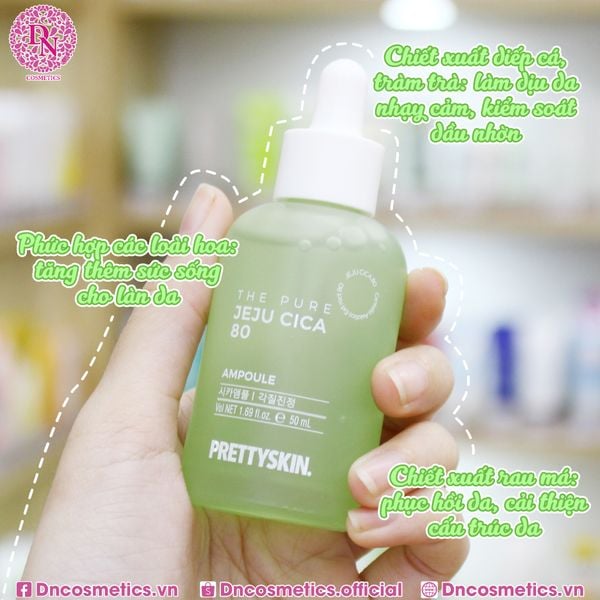 Pretty Skin Jeju Cica 80 Ampoule