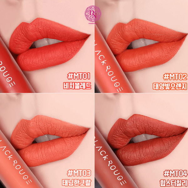 Son Kem Black Rouge Power Proof Matte Tint bộ sưu tập son bán chạy nhất của nhà Black Rouge mang sắc màu rực rỡ, tươi tắn và ngọt ngào đến cho mỗi cá tính riêng. Đây là bộ sưu tập son không thể bỏ lỡ của các tín đồ làm đẹp.