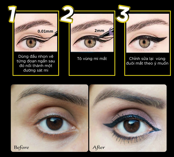 KẺ MẮT NƯỚC KHÔNG TRÔI MAYBELLINE HYPER SHARP LASER EYELINER MÀU ĐEN