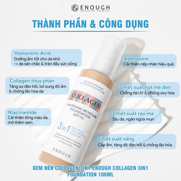 nền 3in1 Enough thành phần