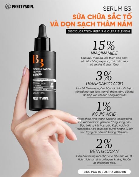 thành phần serum B3 Pretty Skin