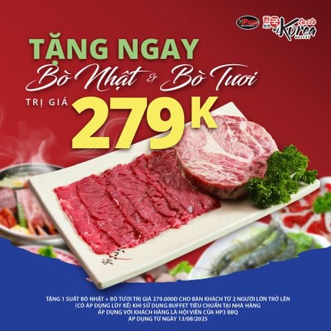 🥩🔥 TẶNG BÒ NHẬT & BÒ TƯƠI HẢO HẠNG - THỎA THÍCH NƯỚNG LẨU THẢ GA CHỈ TỪ 250K/NGƯỜI