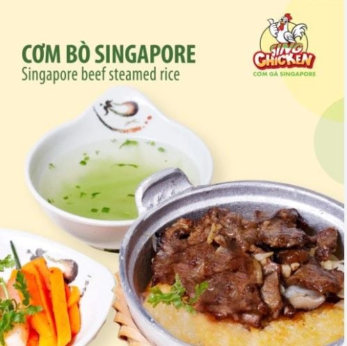 Cơm bò Singapore tại nhà Sing Chicken