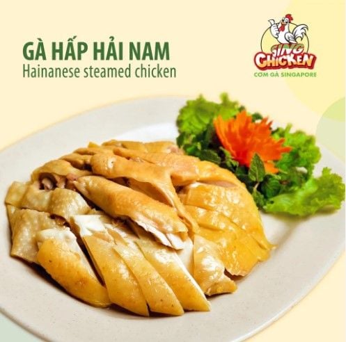 Gà hấp Hải Nam tại nhà Sing Chicken