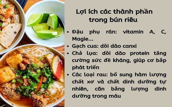 bun rieu bao nhieu calo