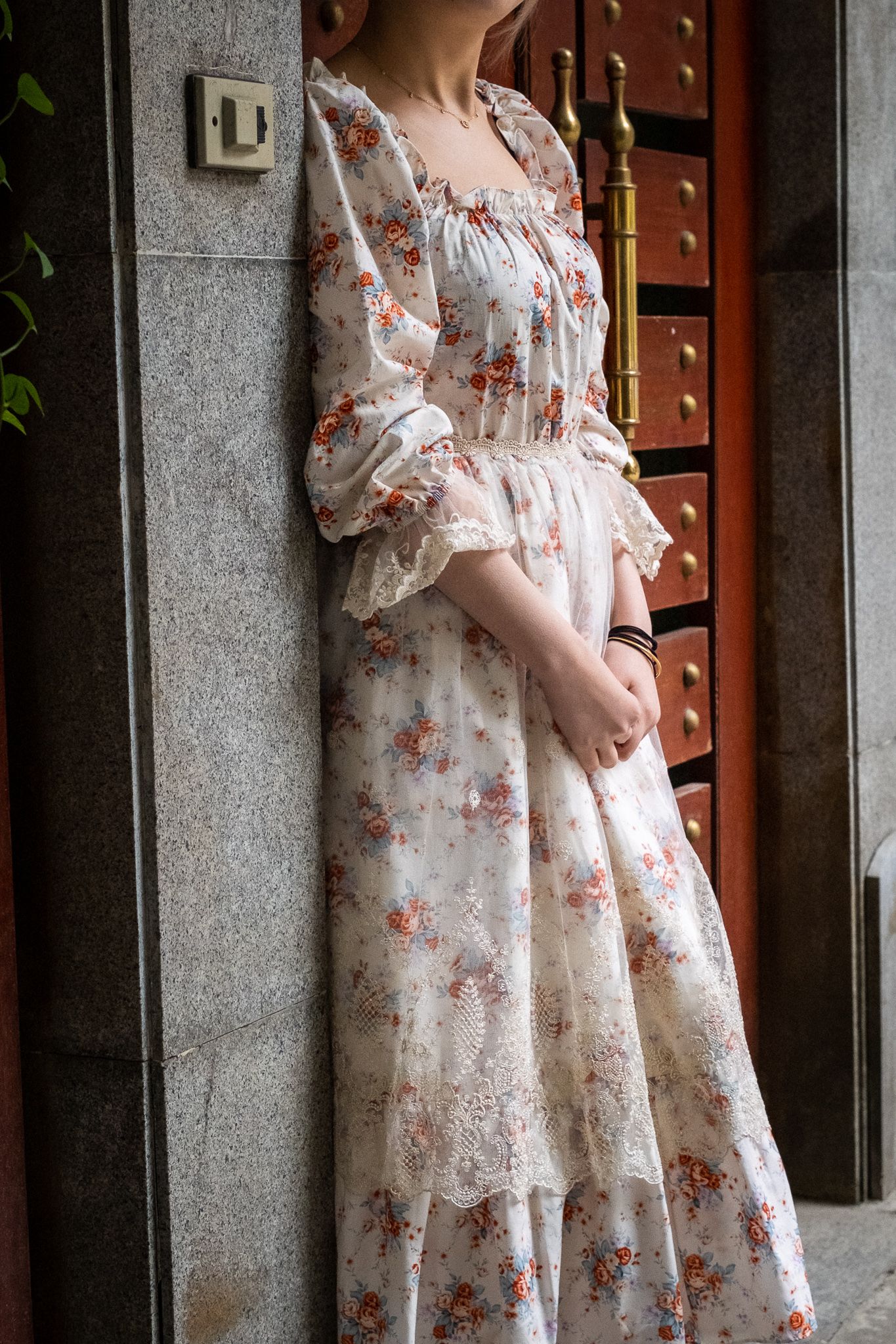 Set áo và váy vintage mùa hè dạo phố - Vintage Petals