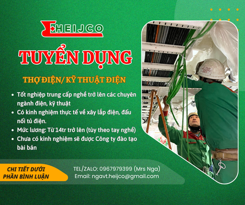 🔎 HEIJCO HẢI PHÒNG TUYỂN DỤNG GẤP – ĐI LÀM NGAY