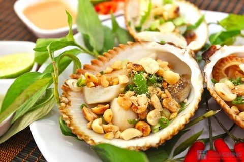 Làm sò lông nướng mỡ hành cùng nhà hàng Buffet hải sản Hải Phòng