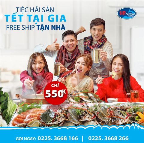 MỞ TIỆC TẠI GIA - LẨU HẢI SẢN FREESHIP TẬN NHÀ