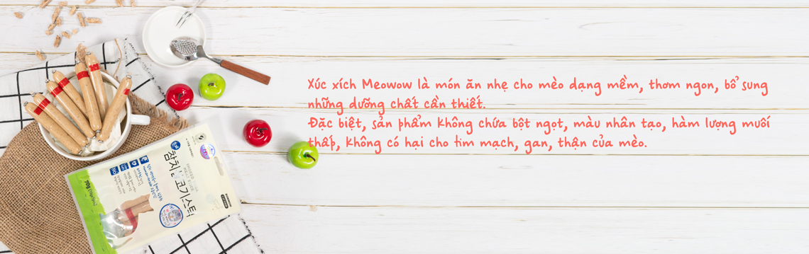 Xúc xích cho mèo Meowow - Lợi ích nổi bật