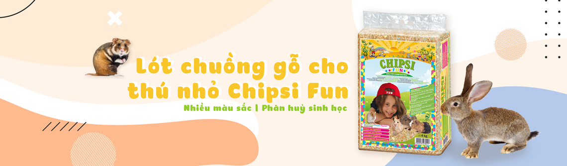 Lót chuồng gỗ cho thú nhỏ Chipsi Fun