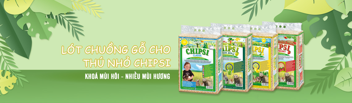 Lót chuồng gỗ cho thú nhỏ Chipsi