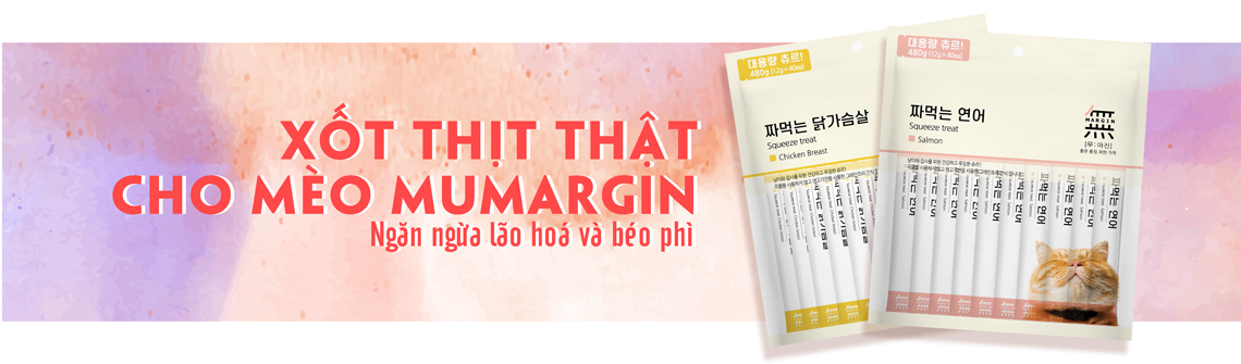 Xốt thịt thật cho mèo Mumargin