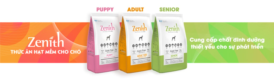 Thức ăn hạt mềm Zenith cung cấp chất dinh dưỡng thiết yếu cho sự phát triển