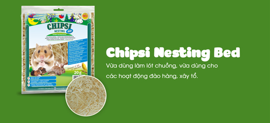 Vật liệu làm tổ cho thú cưng Chipsi Nesting Bed