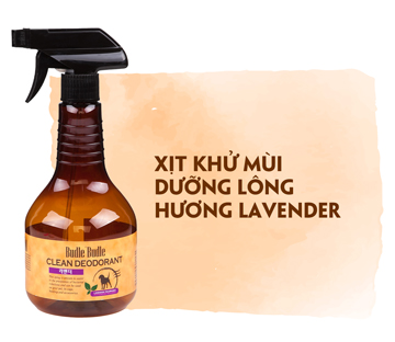 Xịt khử mùi dưỡng lông Budle'Budle hương Lavender