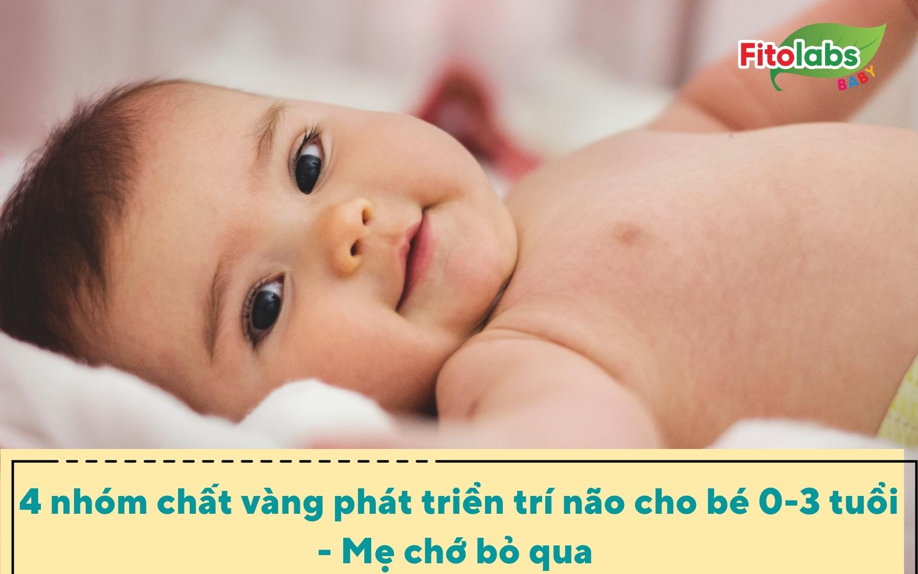 4 nhóm chất vàng phát triển trí não cho bé 0-3 tuổi - Mẹ chớ bỏ qua | Fitolabs